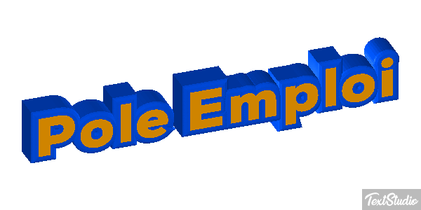 Pole Emploi Text effect