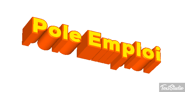 Pole Emploi Text effect