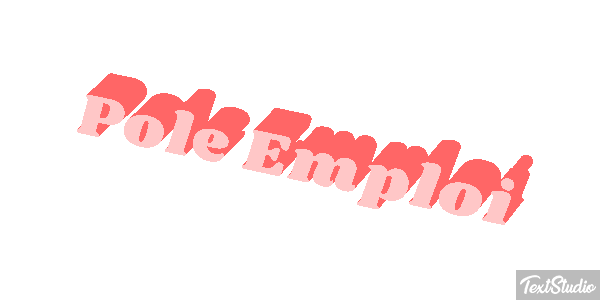 Pole Emploi Text effect
