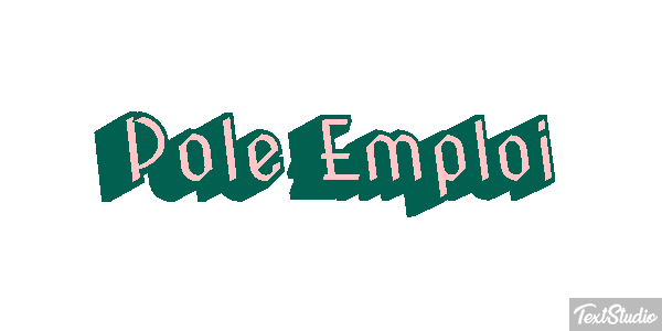 Pole Emploi Text effect