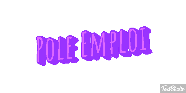 Pole Emploi Text effect