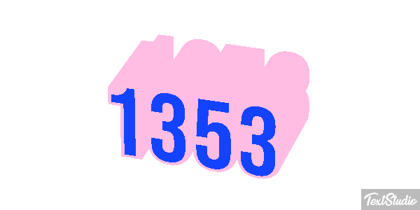 1353 Text effect