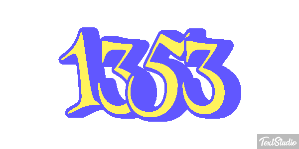 1353 Text effect
