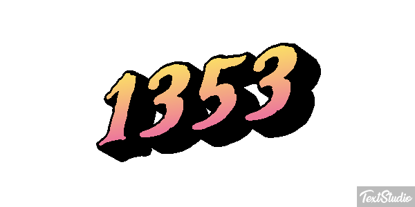 1353 Text effect