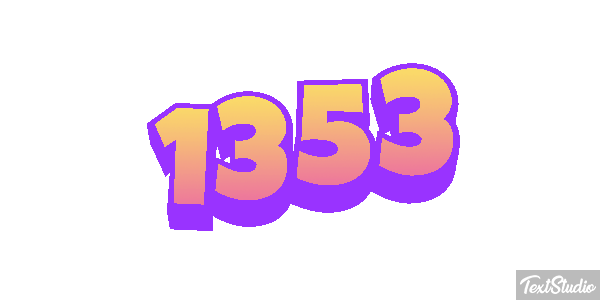 1353 Text effect