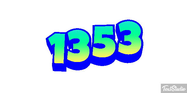 1353 Text effect