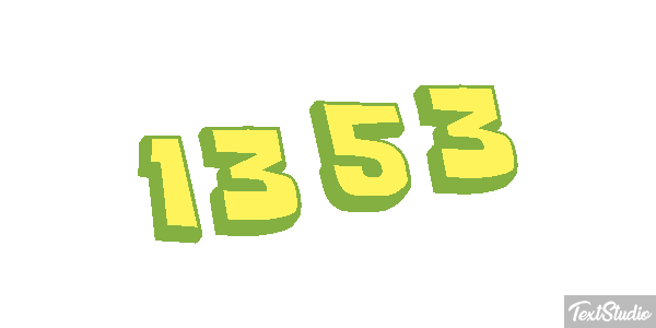 1353 Text effect