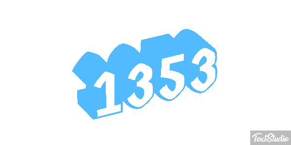 1353 Text effect