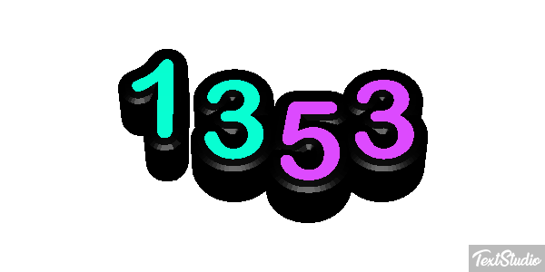1353 Text effect