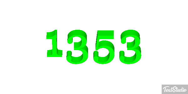 1353 Text effect