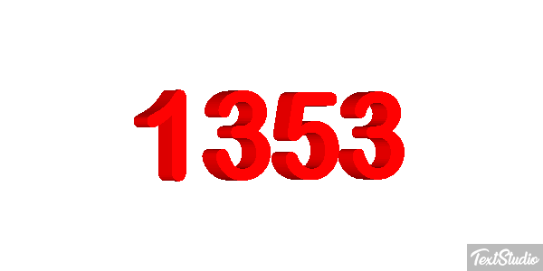 1353 Text effect
