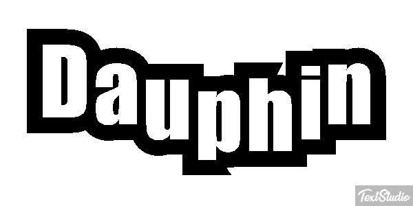 Dauphin Effet de texte