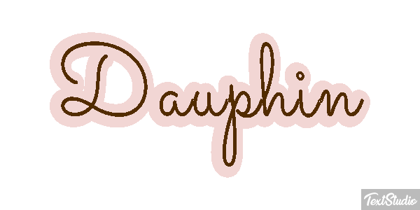 Dauphin Effet de texte