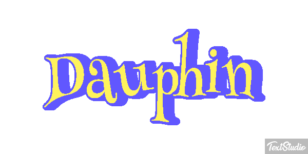 Dauphin Effet de texte