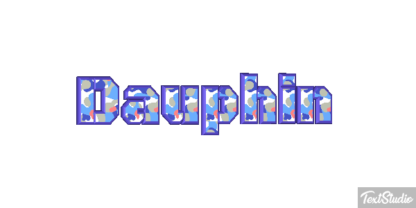 Dauphin Effet de texte
