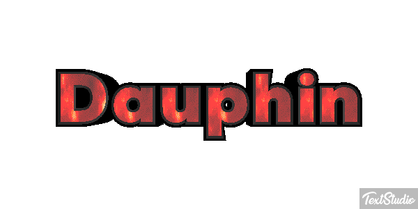 Dauphin Effet de texte