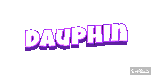 Dauphin Effet de texte