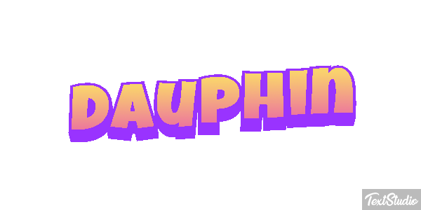 Dauphin Effet de texte
