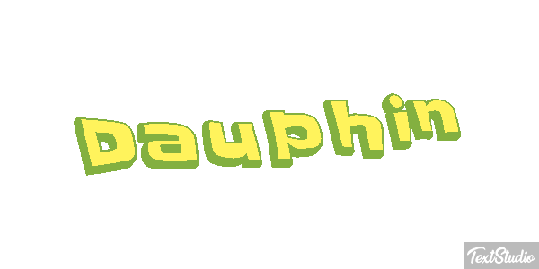 Dauphin Effet de texte