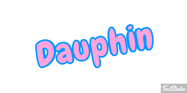 Dauphin Effet de texte