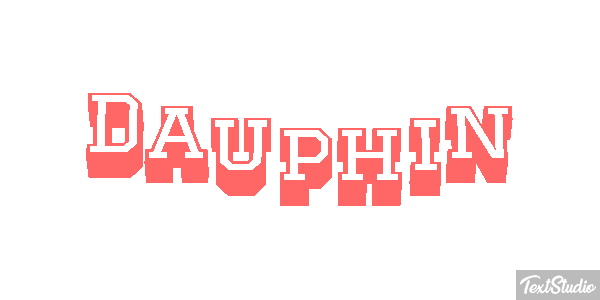 Dauphin Effet de texte