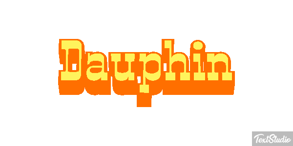 Dauphin Effet de texte