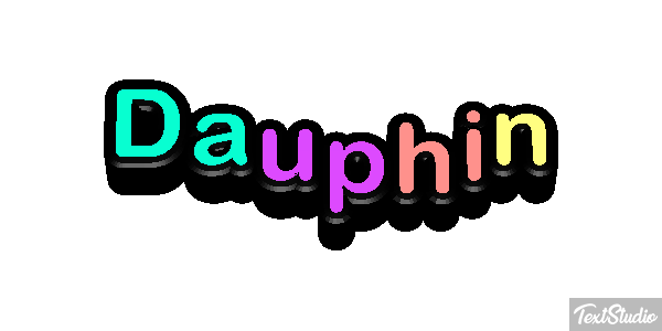 Dauphin Effet de texte