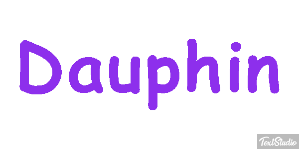 Dauphin Effet de texte