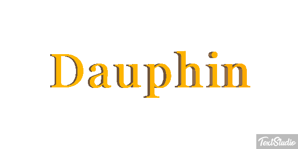 Dauphin Effet de texte