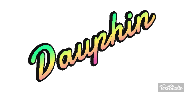 Dauphin Effet de texte