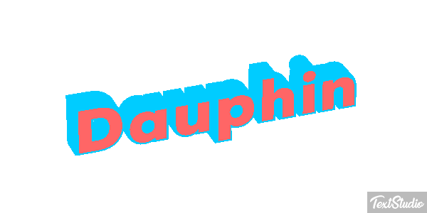 Dauphin Effet de texte