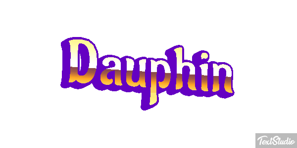 Dauphin Effet de texte
