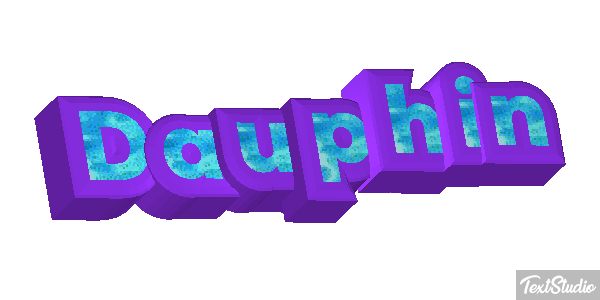 Dauphin Effet de texte
