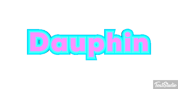 Dauphin Effet de texte