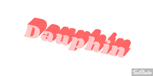 Dauphin Effet de texte