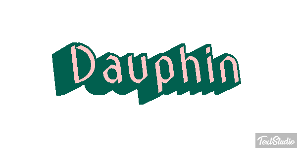 Dauphin Effet de texte