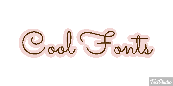 Cool Fonts Текстовый эффект