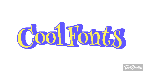 Cool Fonts Текстовый эффект
