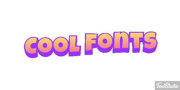 Cool Fonts Текстовый эффект