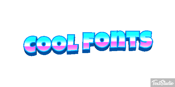 Cool Fonts Текстовый эффект
