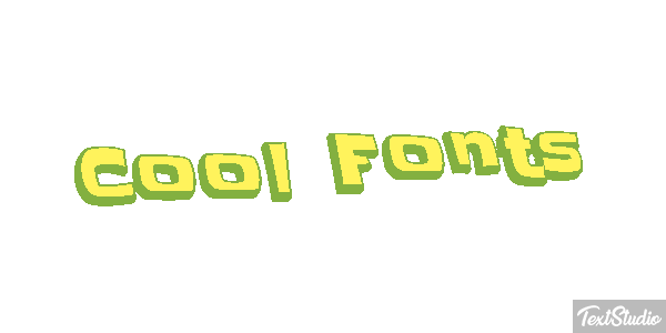 Cool Fonts Текстовый эффект