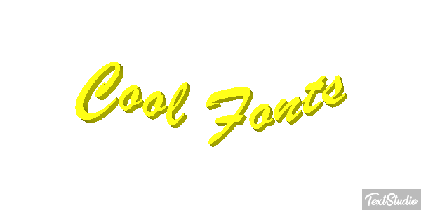 Cool Fonts Текстовый эффект