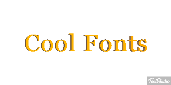 Cool Fonts Текстовый эффект