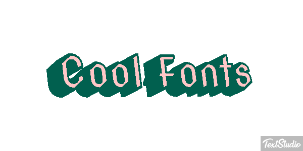 Cool Fonts Текстовый эффект