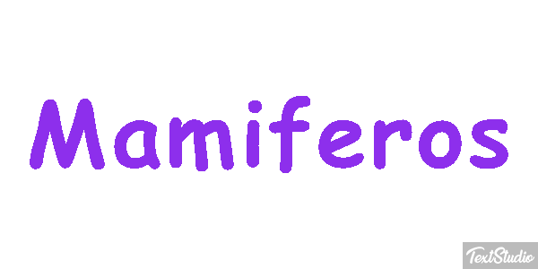 Mamíferos Efeito do texto