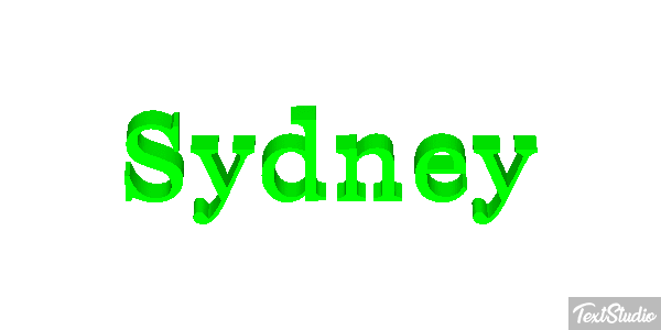 Sydney Effet de texte