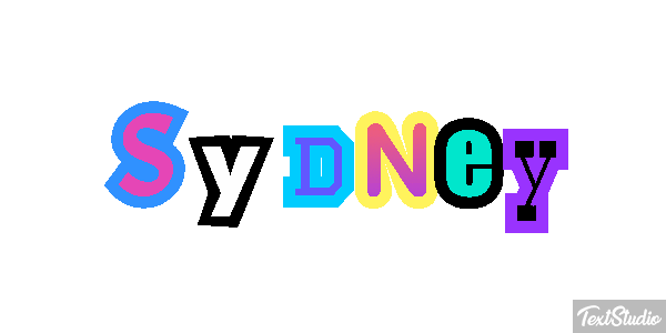 Sydney Effet de texte
