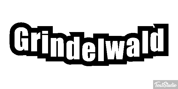Grindelwald テキスト効果