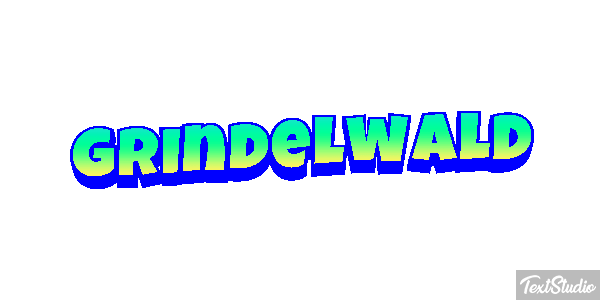 Grindelwald テキスト効果