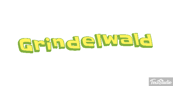 Grindelwald テキスト効果